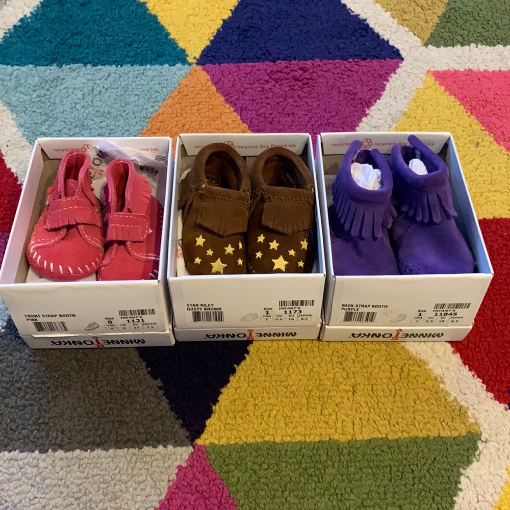 Minnetonka Infant Moccasins Bundle